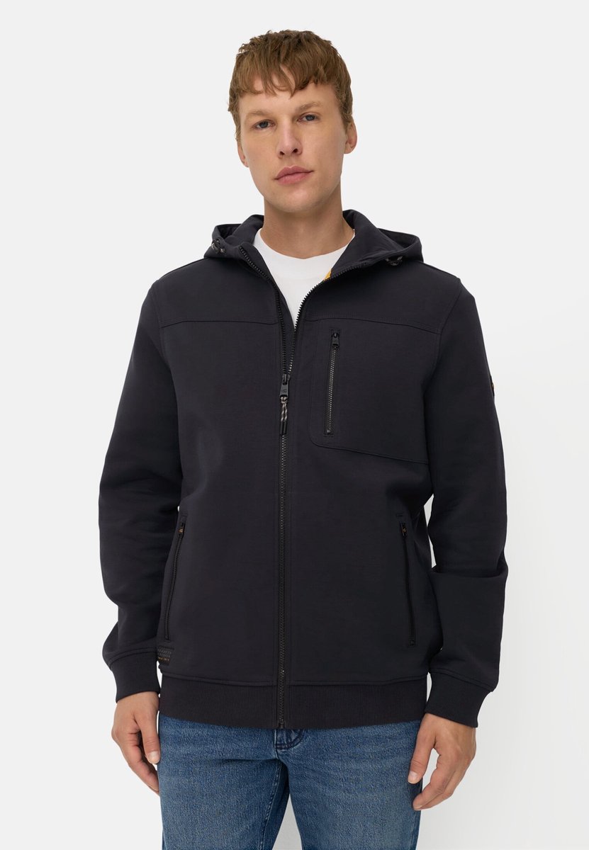 camel active fleXXXactive®-sweatjack met capuchon - Maat menswear-XL - Navy blauw