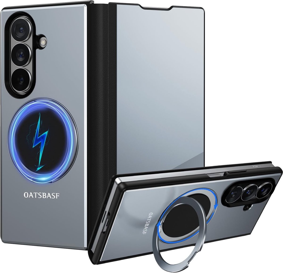 Beschermende Hoes voor Galaxy Z Fold 7 met 360° Rotating Magnetische Stand, Schokbestendig en Anti-Kras Design, Ideaal voor Dagelijks Gebruik