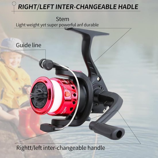 Thijox - Lichtgewicht Kindervisset Telescopische Hengel en Molencombo met Aaskoffer en Draagtas - 150CM Camouflage Visset voor Beginners en Jeugdvisse van Thijox — afbeelding 3