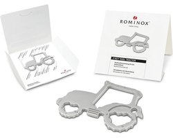 Thijox - ROMINOX Sleutelhanger Multitool - 18 functies - Roestvrijstalen Key Tool - Bekeropener - Perfect voor Camping, Feest, en Adventskalender - Mu