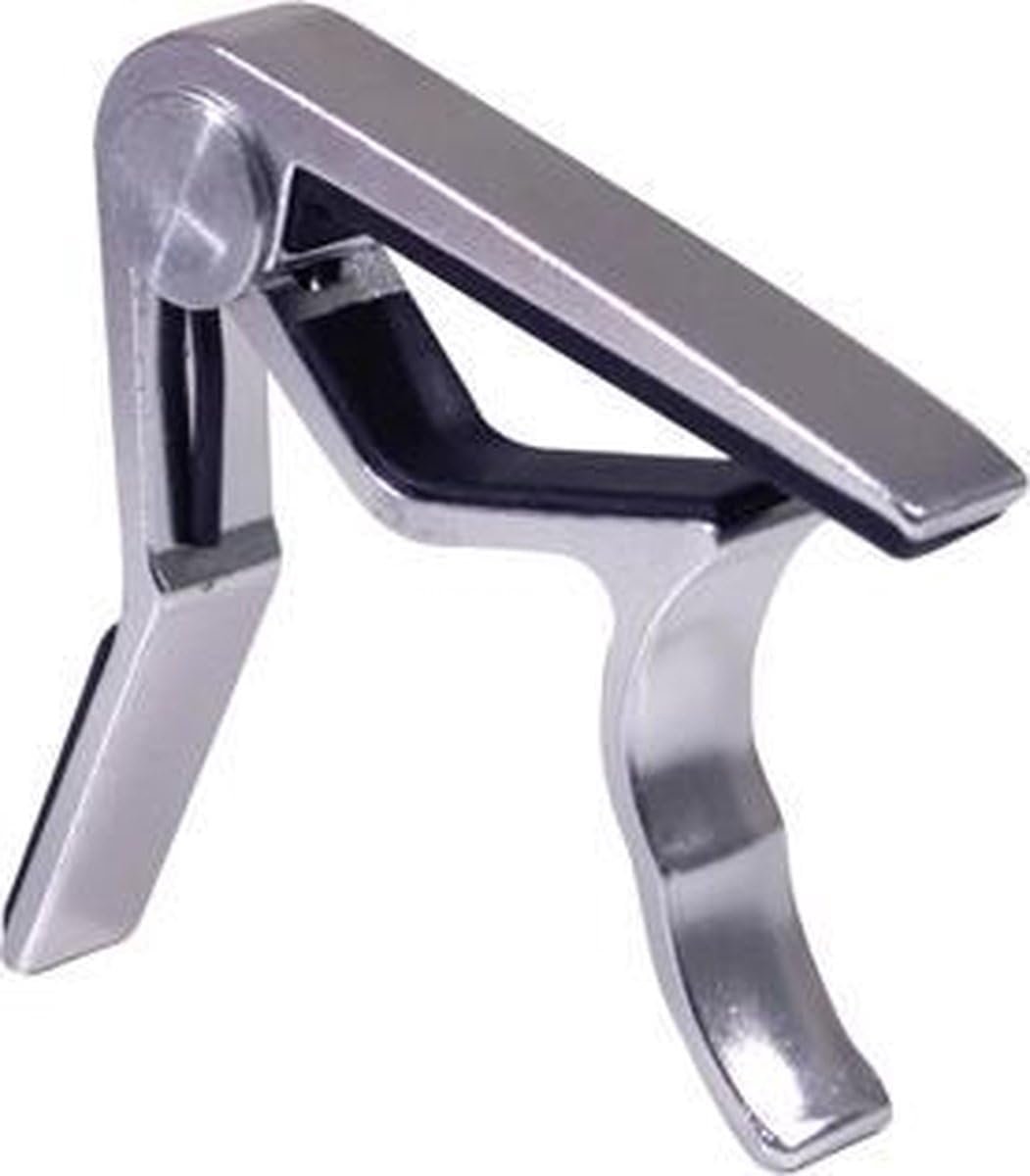 Thijox - Premium Gitaar Capo Zilver - Professionele Gitaarklem voor Elektrische, Akoestische en Klassieke Gitaren - Lichtgewicht met Bridge Pin Mechan
