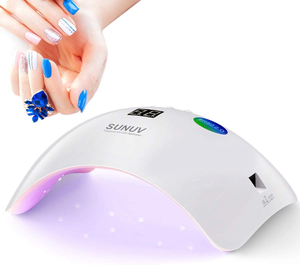 Thijox - Professionele SUNUV Nageldroger UV-LED Lamp voor Nagels met Timer 30/60/99 Seconden, Infraroodsensor, LCD-Display, Geschikt voor Alle Gel, Id
