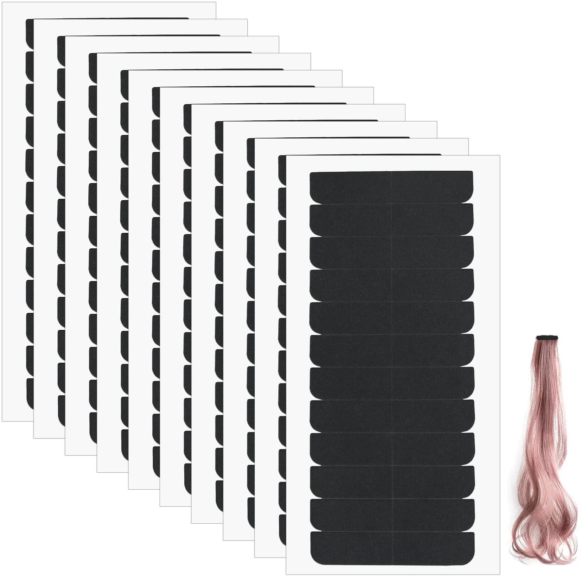 Dailygoods- Plakstrip 120 Stuks - Dubbelzijdige Plakstrip - Extensions Plakstrips - Onzichtbare Plakstrip - Zijdenpapier - Super Hechting - Haarplakstrip