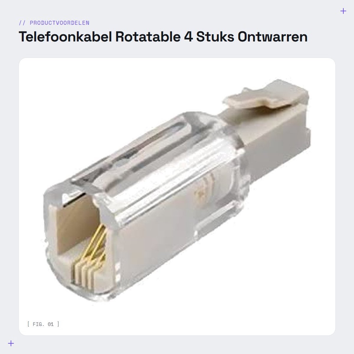 Dailygoods- Telefoonaccessoire Rotatable - Telefoonaccessoires - Kabel Ontwarmer - 4 Stuks - Efficiëntie Verhogend - Schuifbeugel - Telefoonkabel