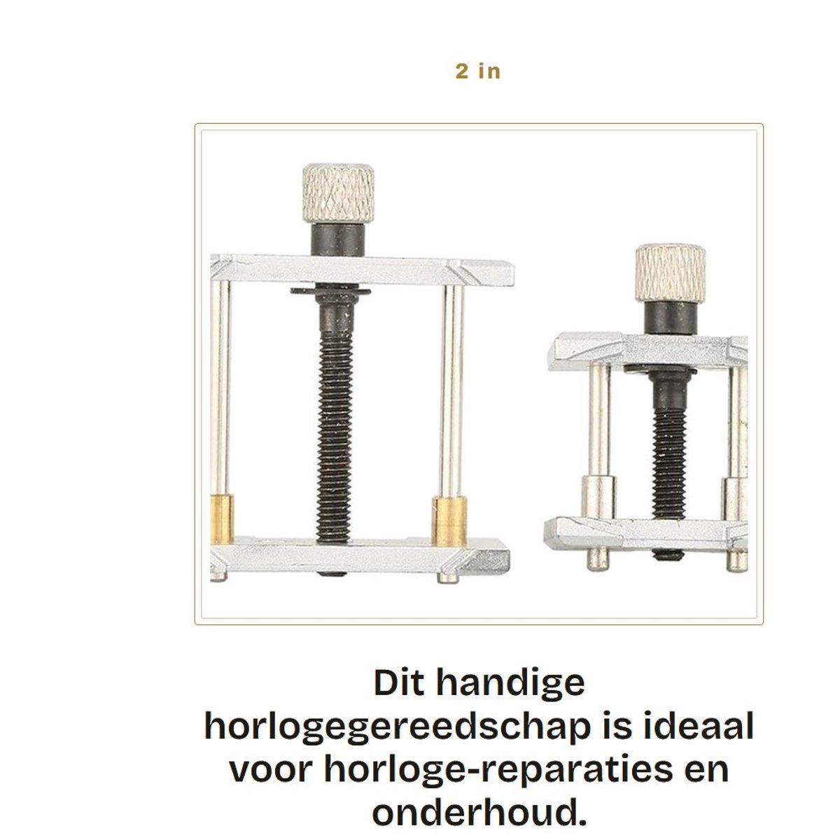 Dailygoods- Horlogekast Professioneel - Horloge Reparatie Set - Horlogegereedschap - Bewegingshouder - Verstelbaar - Duurzaam Metaal - Horlogereparatie
