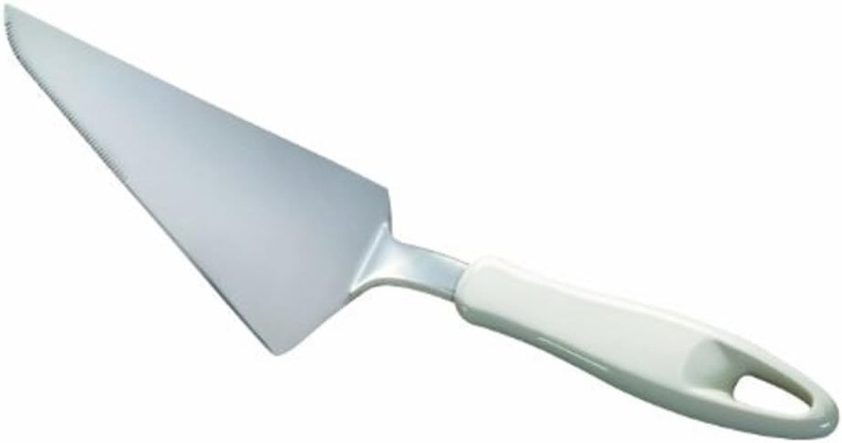 Thijox - Taartschep van Roestvrij Staal, Zilver/Wit, 31 x 7 x 6 cm - Ideaal Keukengerei voor Taarten, Gebak en Desserts, Perfect voor Feesten en Dagel