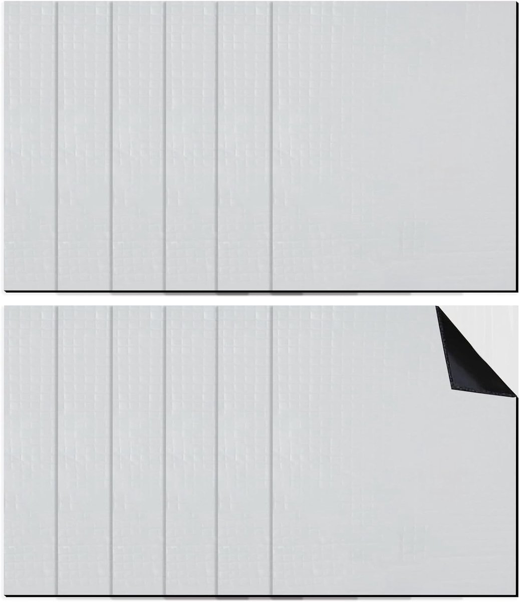 Set van 12 Geluidsisolatiematten voor Auto 250 x 180 x 5 mm - Akoestische Mat voor Geluidsreductie en Warmte-isolatie