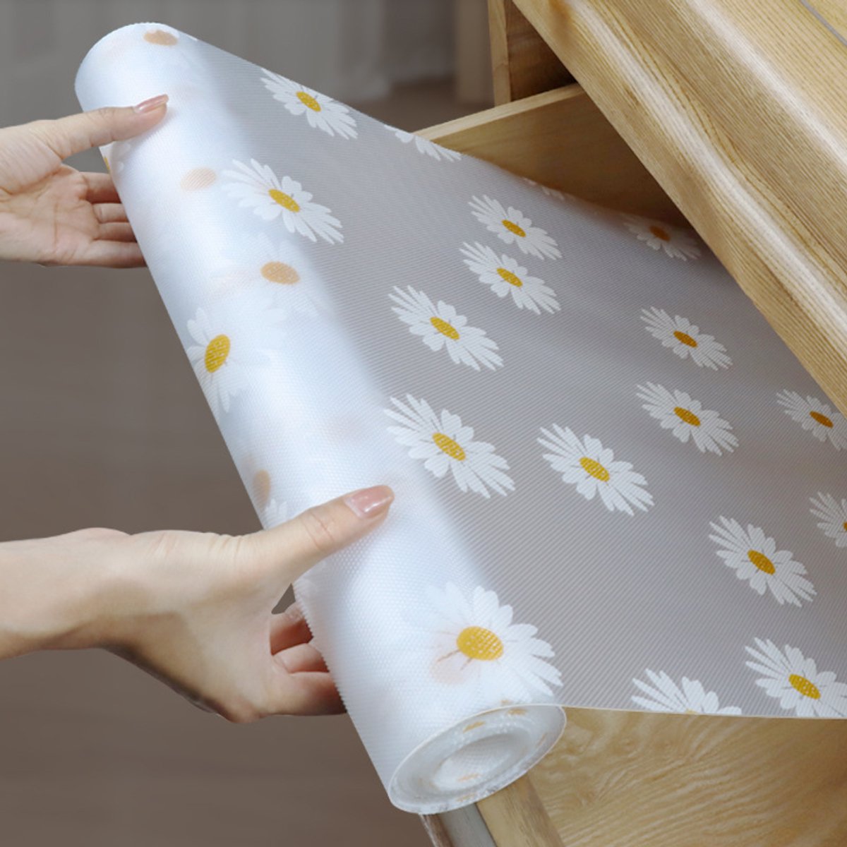 Plankbekleding – hoogwaardige antiaanbaklaag voor kasten en keukenlades – moderne, waterdichte plankbekleding met patroon – duurzame buitenmat voor kasten – gemakkelijk op maat te snijden (45 cm x 300 cm) – Stijl 4