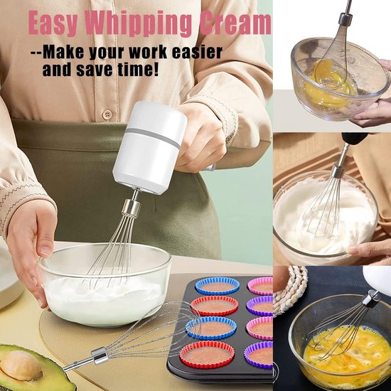Mixer Accessoire Set: Garde, Deeg Haak en Klopper van Roestvrij Staal — afbeelding 3