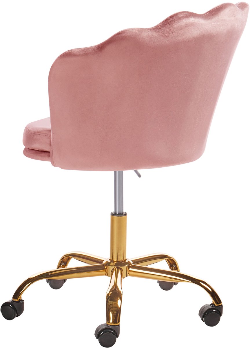 BELIANI MONTICELLO - Bureaustoel - Roze - Fluweel - afbeelding 3