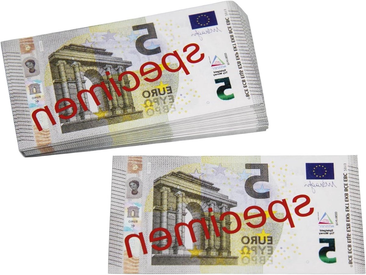 Speelgeld Bankbiljetten - Nep Geld - Leren Rekenen - Versterkt Papier - 100 Stuks - Meerdere Kleuren