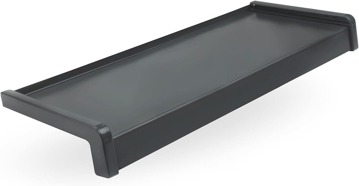 Raambank Staal - Buiten Vensterbank - Decoratie Plaatsen - Weerbestendig Gepoedercoat - 130cm Diep 275cm - Antraciet RAL 7016