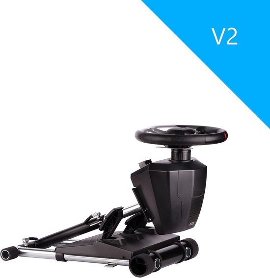 Stuurwiel Standaard - Pedaalhouder - Race Simulators - Traploos Verstelbaar - 58 cm - Zwart — afbeelding 3