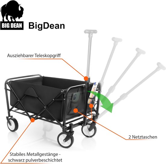 Bolderwagen - Bolderkar - Strandkar - wagen wielen van Merkloos — afbeelding 4
