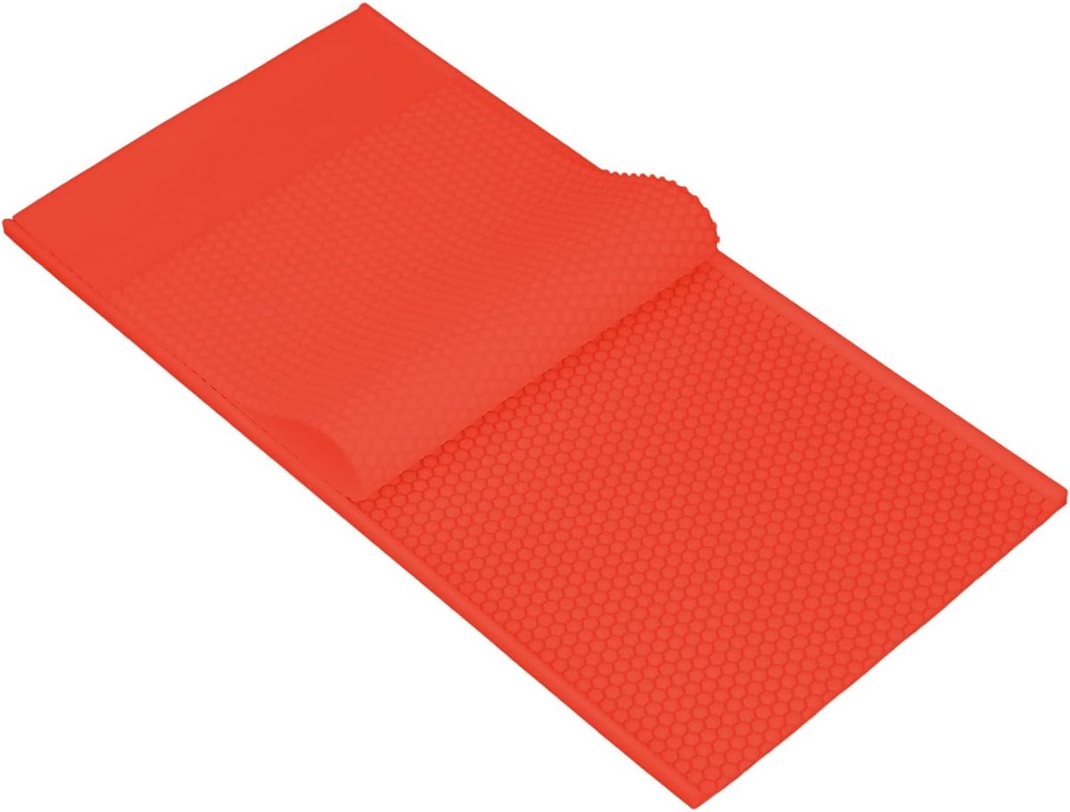 Bijenwas Pers Schimmel - Bijenwas Vel Vorm - Bijenkorf Voorbereiden - Verhoogd Honingraat Patroon - 2 STUKS - Rood