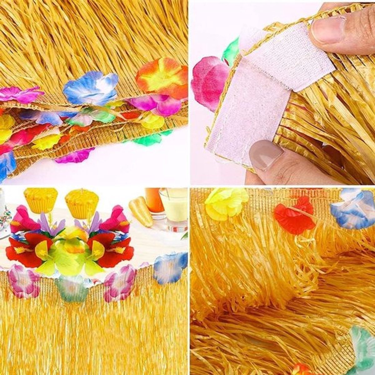 Solidchoice - Dailygoody - Hawaiiaanse tafelrok - Tropische feestdecoratie