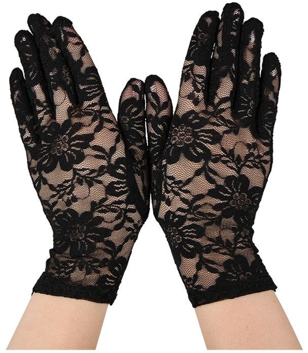 Handschoenen zwart lang