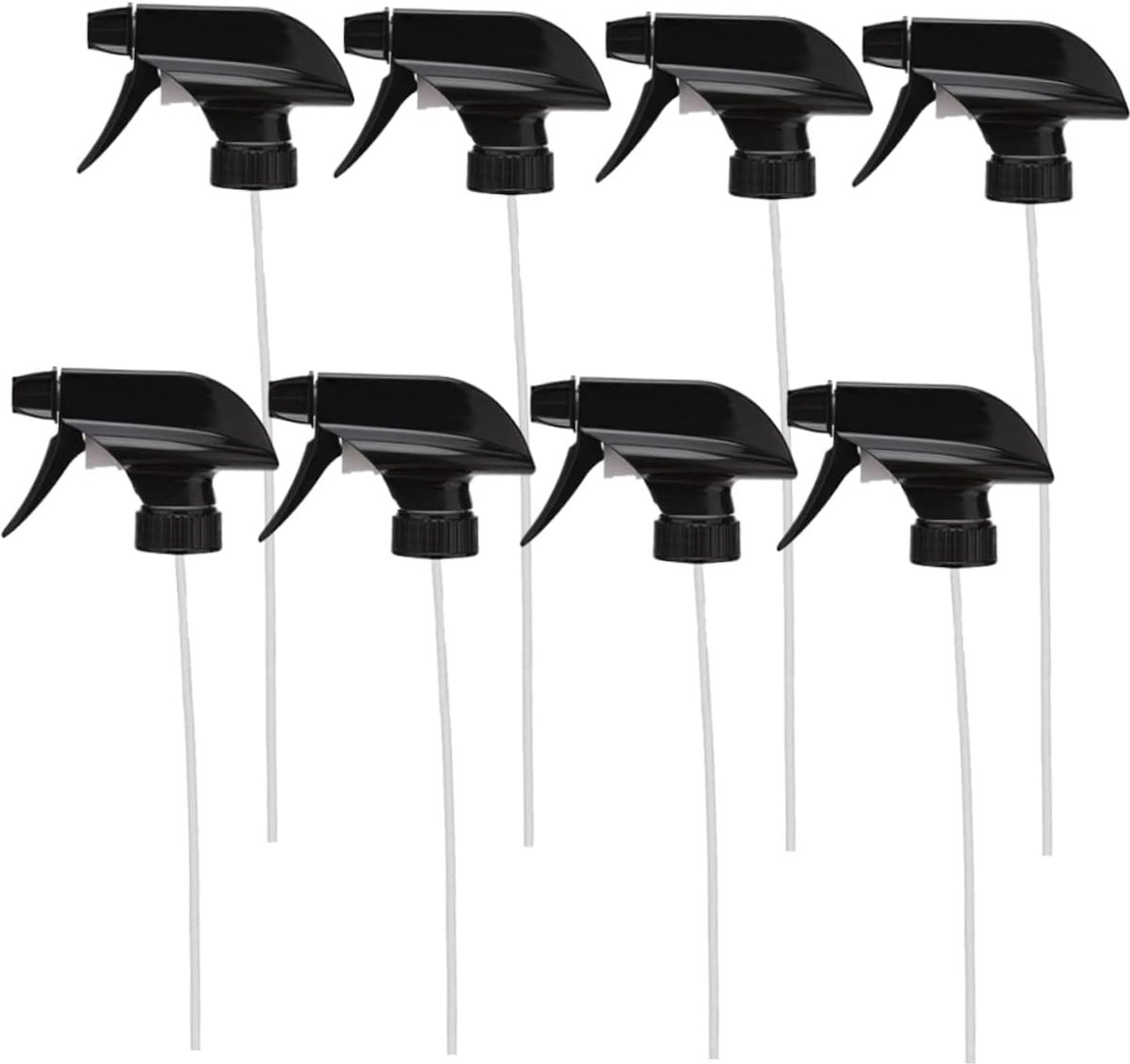 Spraykop Set - Verstuiver Mondstuk - Planten Water Geven - Verstelbare Mondstukken - 8 Stuks - Zwart