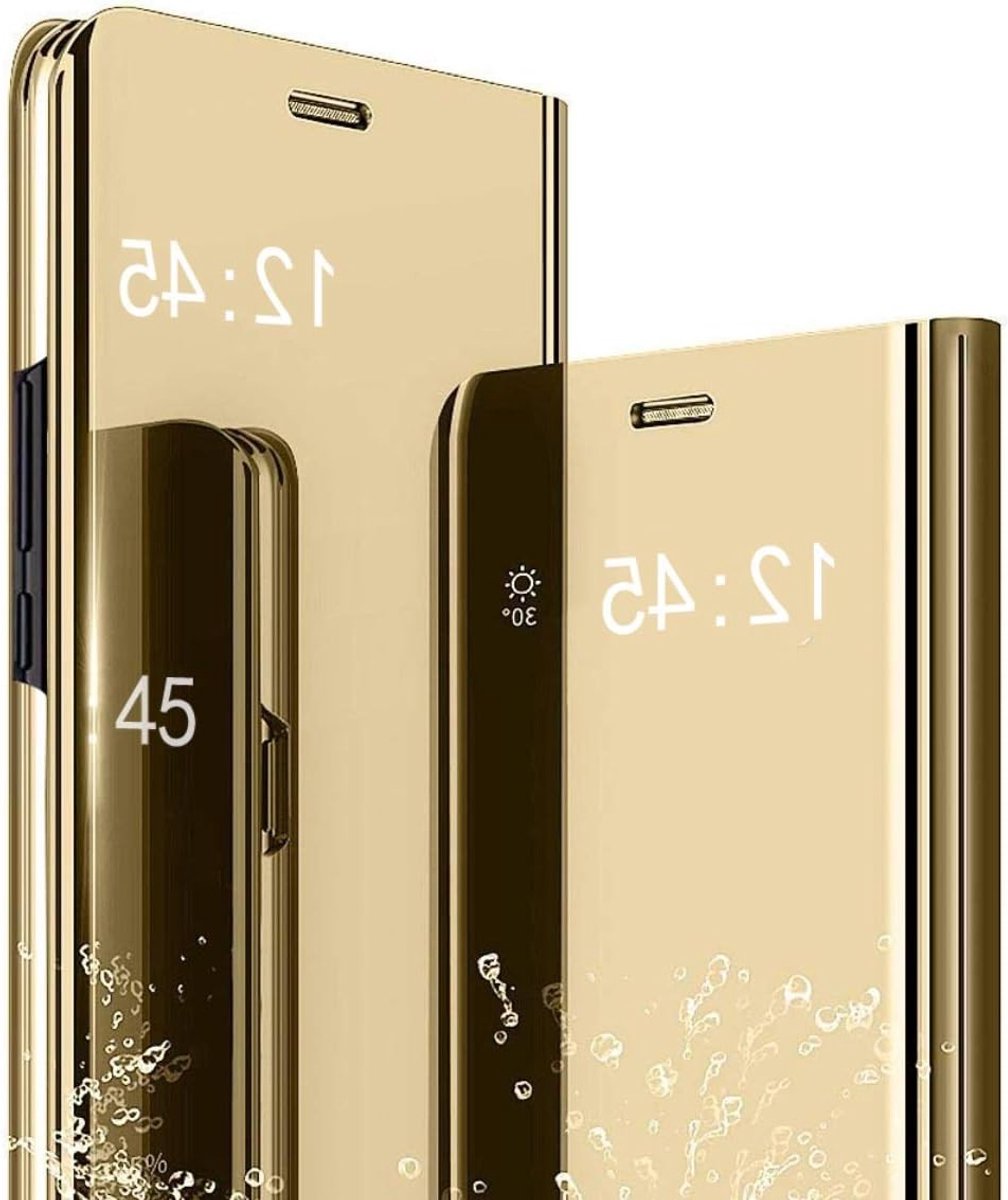 Dunne en slanke flipcover met spiegelontwerp voor Samsung Galaxy Note 20, 360° bescherming, schokbestendig en helder zicht.