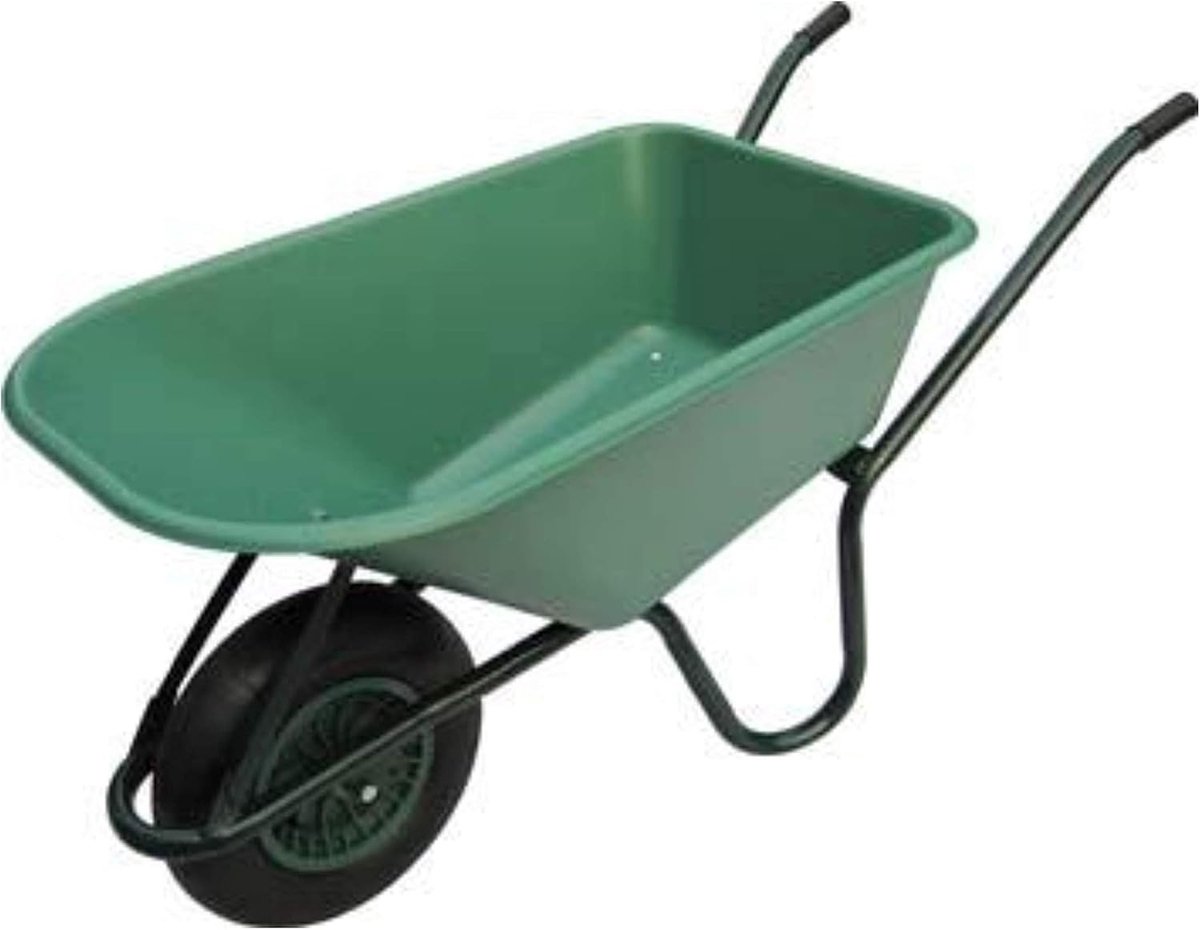 Handwagen Tuin - Werktuigkar - Tuinieren en Klussen - Lichtgewicht en Manoeuvreerbaar - 4.00-8 Wiel - Groen
