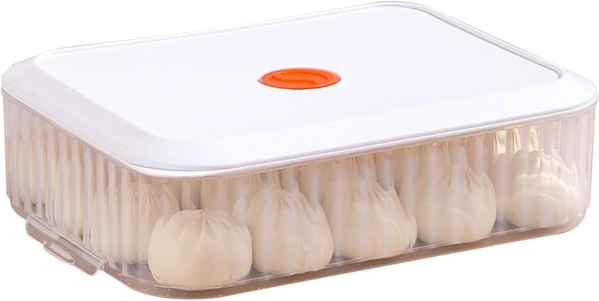 Pizza Deeg Bakdoos - Fermentatiehouder Deeg - Brood Bakken - Geïntegreerd Versheidsysteem - 36 x 24.4 x 10.3 cm - Grijs