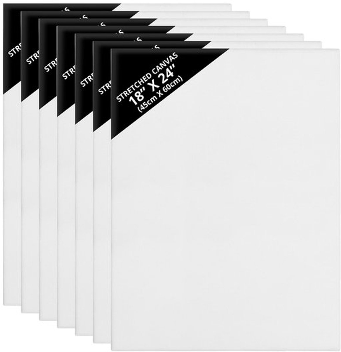 Zeynomax - Canvas Schilderdoeken Set van 7 - Voor acrylverf en olie - Voorgespannen