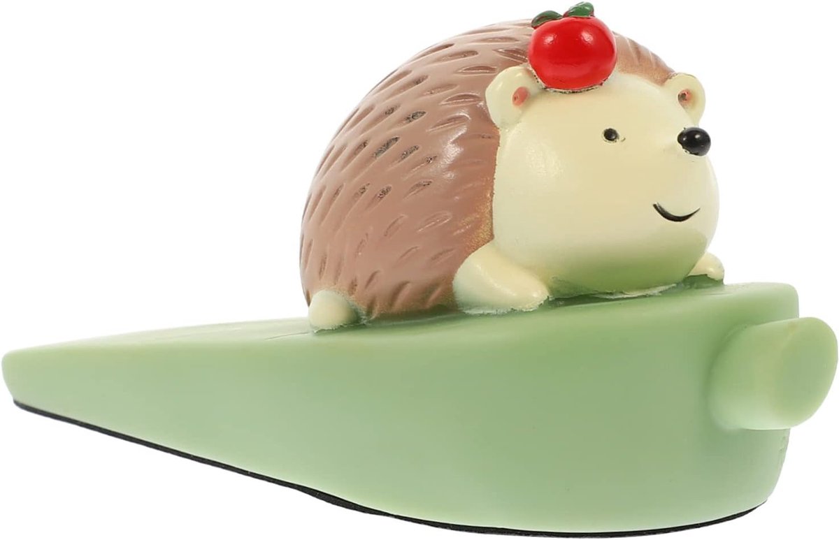 Deurstopper Vinyl - Deurwig Deurbeveiliger - Voorkomt Dichtslaan - Antislip Bodem - 14X6X6CM - Diverse Kleur