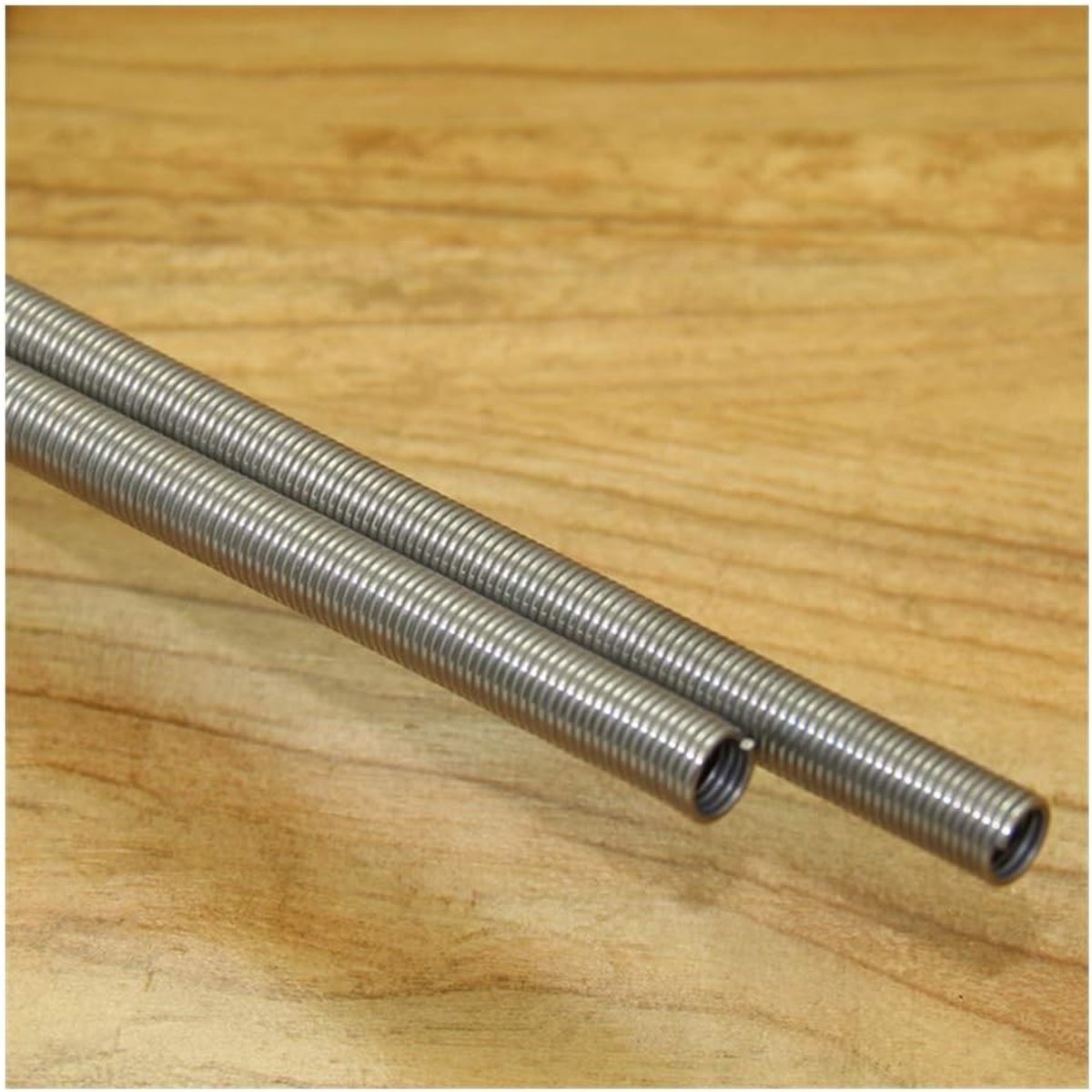 Verlengstuk Trekveer - Drukveer Staal - Industrieel Gebruik - 1mm Draaddiameter - 1000mm Lengte - Zilver