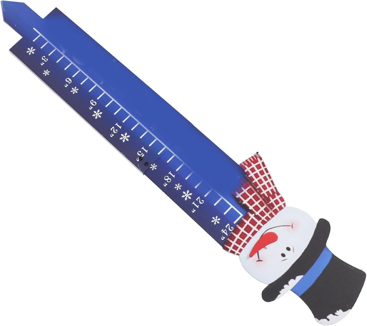 Sneeuwvlok Sneeuwmeter - Sneeuwvalmeter Tuin - Sneeuwval Meten - Roestvrij Staal - 24 Inch - Zilver