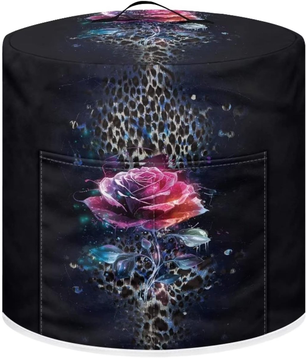 Keukenmachinehoes - Beschermhoes Apparaat - Apparaten Beschermen - Met Handvat En Vak - 38 x 36 cm - Rozenbloemen
