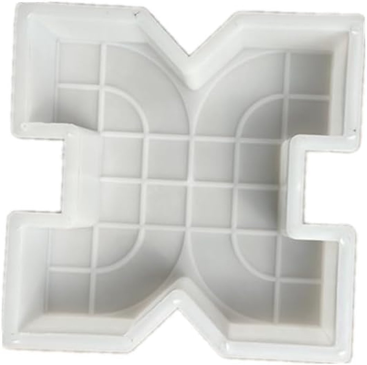 Bestratingsmal - Pad maker - Tuin aanleggen - Herbruikbaar kunststof - 300 gram - Wit