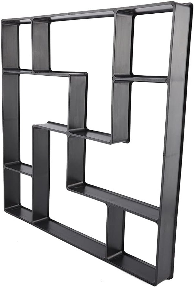 Betonmalen Tuinpad - Pad Maker - Terras Maken - Herbruikbaar Plastic - 40x40 cm - Zwart