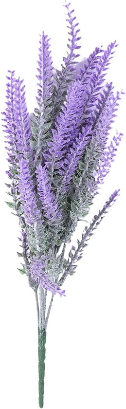 Kunstlavendel bloemen - Nep planten - Woonkamer decoratie - Onderhoudsvrij - Set van 4 - Paars