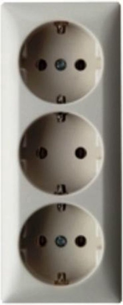 Abl Wandcontactdoos 3-voud + Ra