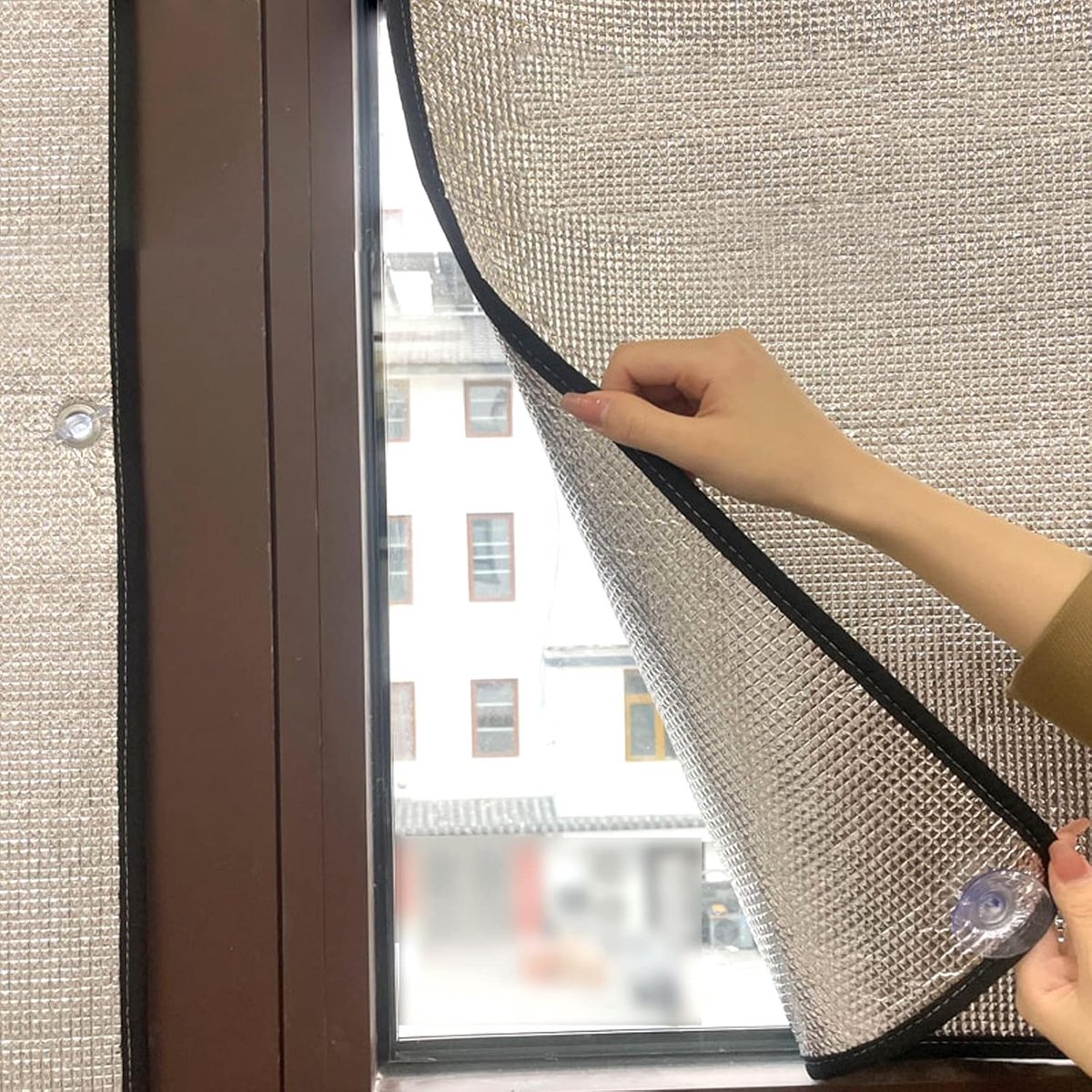 Isolerende Raamfolie - Privacy Folie - Energie Besparen - Dubbele Aluminium Laag - 40 x 100 cm - Zilver