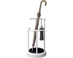 Paraplubak Kantoor - Parapluhouder Modern - Entree Organiseren - Uitneembare Waterbak - 30x30x57cm - Wit