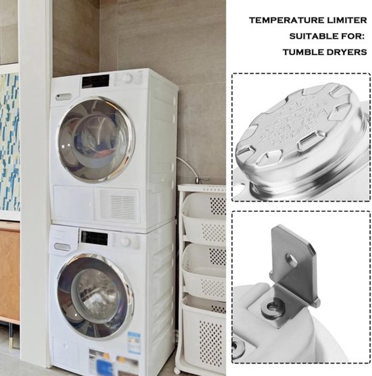 Zeynomax - Wasdrogerthermostaat - Miele compatibel - 160℃ - Droogtrommel thermische