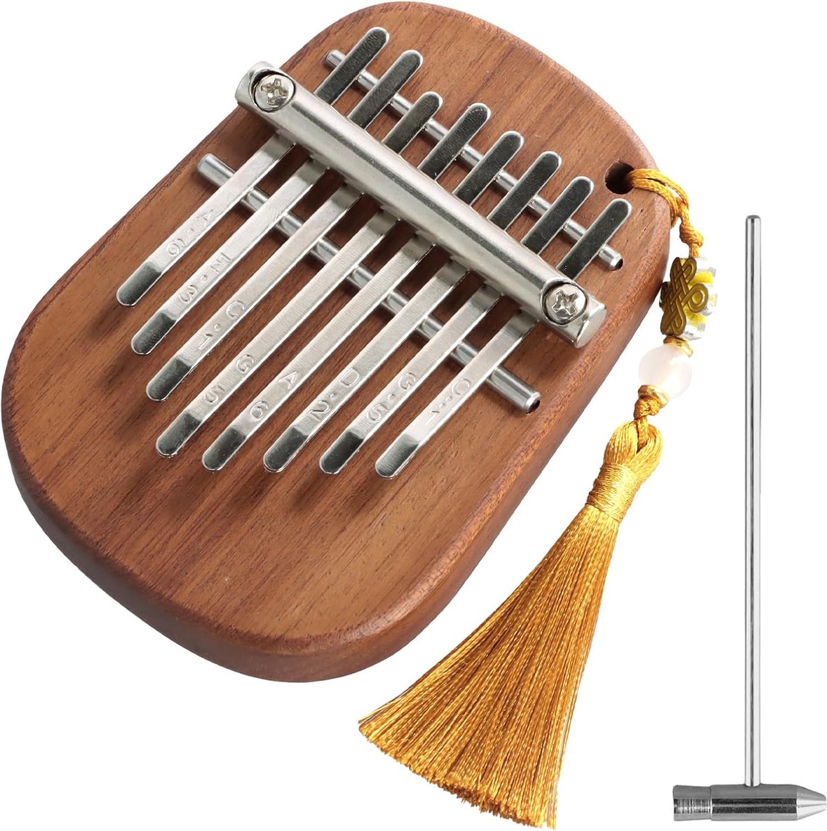 SnelShoppen - Kalimba Instrument 8 Sleutels - Mini Kalimba Thumb Piano van Hout - Muziekinstrument voor Kinderen en Volwassenen - Perfect voor Feesten