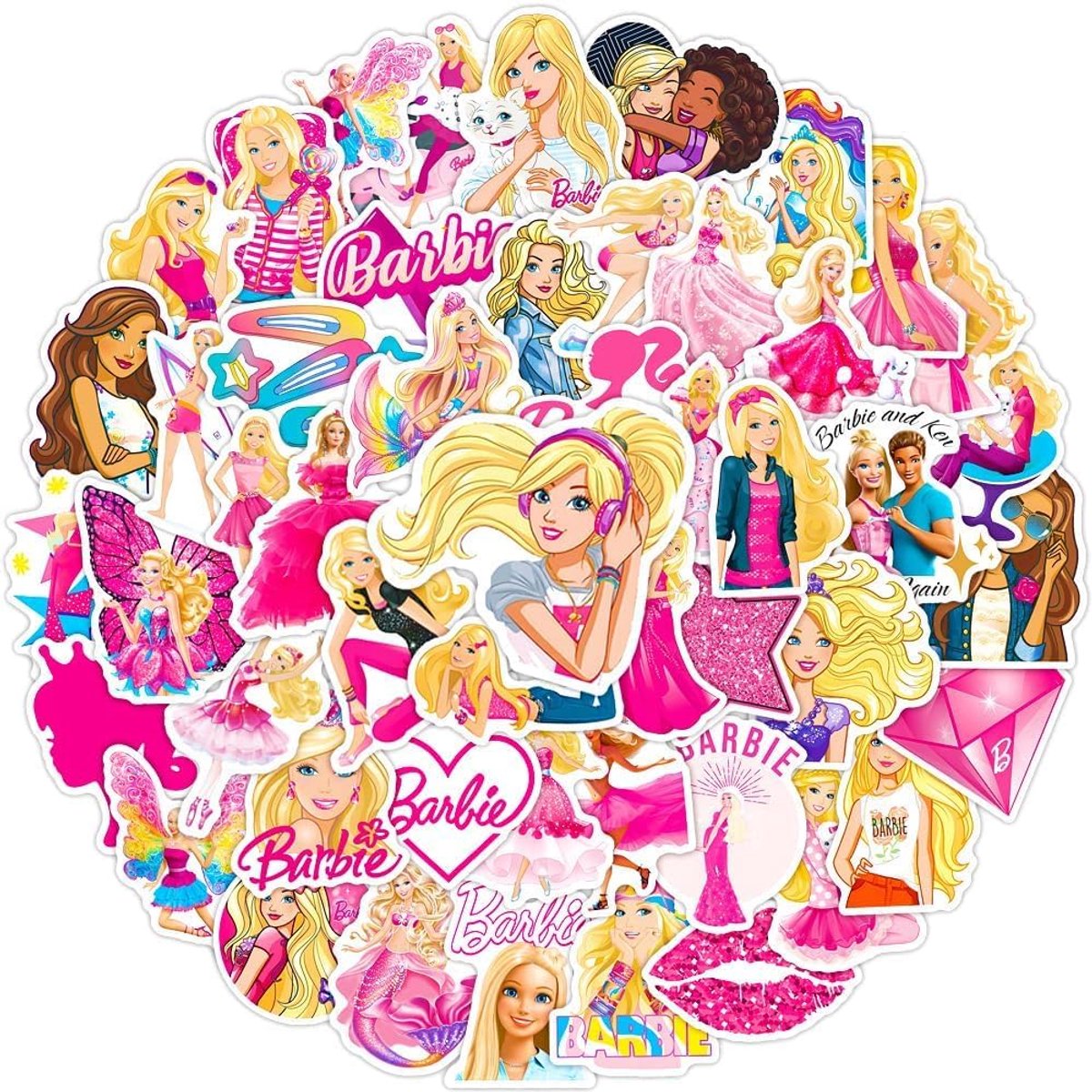 SnelShoppen - 50 Stuks Sticker Set voor Waterflessen, Laptops, Auto's, Skateboards, Mannen Cave Decoraties, Hoge Kwaliteit PVC, Waterdicht, Geen Plakr
