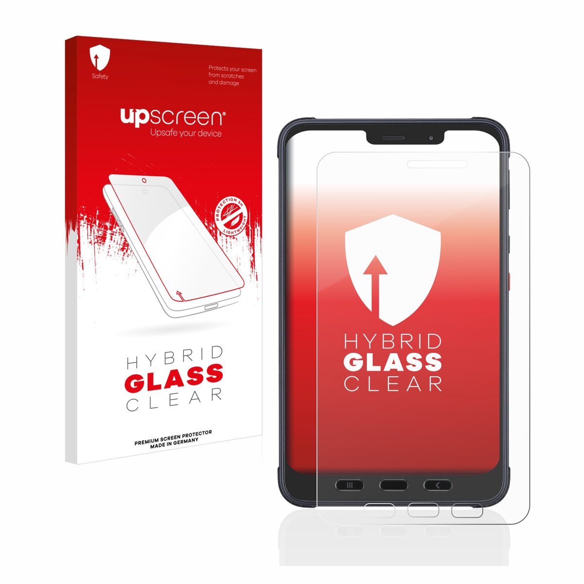 upscreen - Screenprotector voor Samsung Galaxy Tab Active 3 Enterprise Edition LTE - Folie Beschermfolie Beschermglas transparant