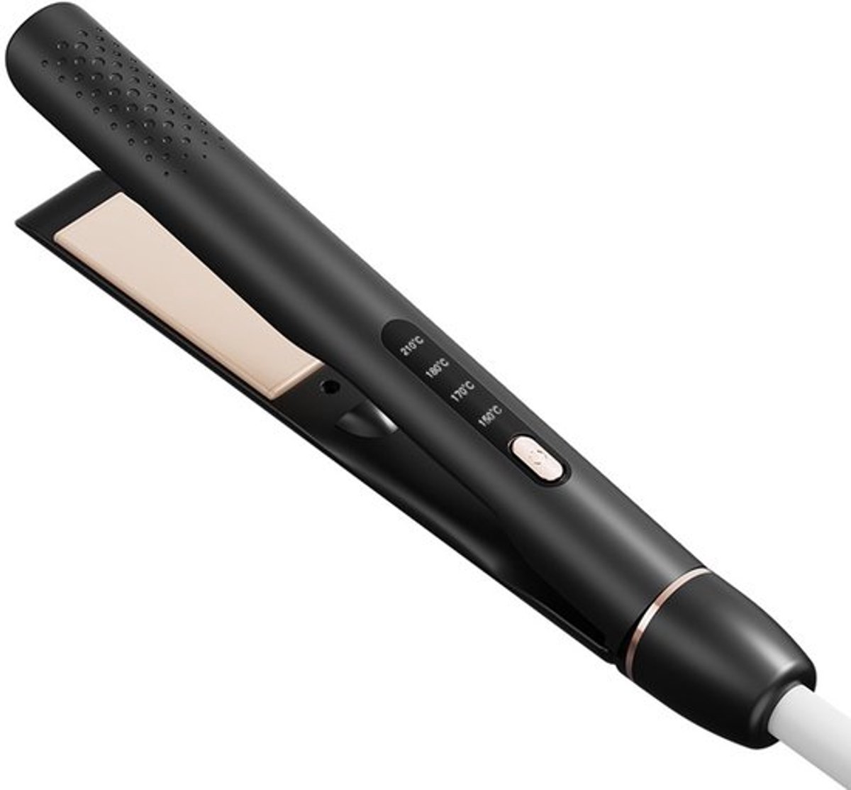 Stijltang Stijltang, Zwart 2 in 1 Stijltang en Krultang, Snelle Verwarming, Toermalijn Keramische Negatieve Ionen Haarstyler 60 Minuten Automatische Breuk, Glad en Glans