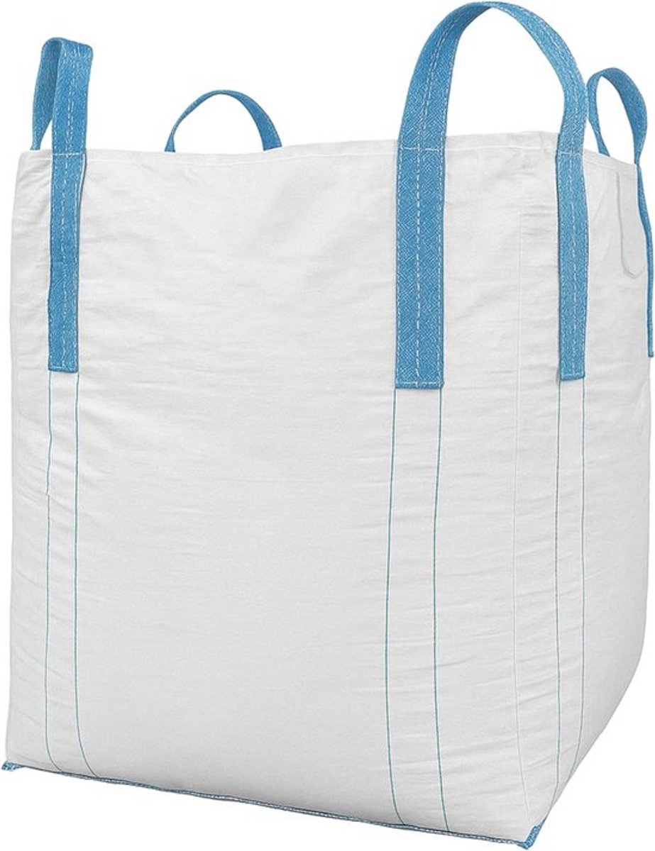 Grote BigBag 90 x 90 x 110 cm - Hoge Stabiliteit tot 1500 kg met 4 Lussen