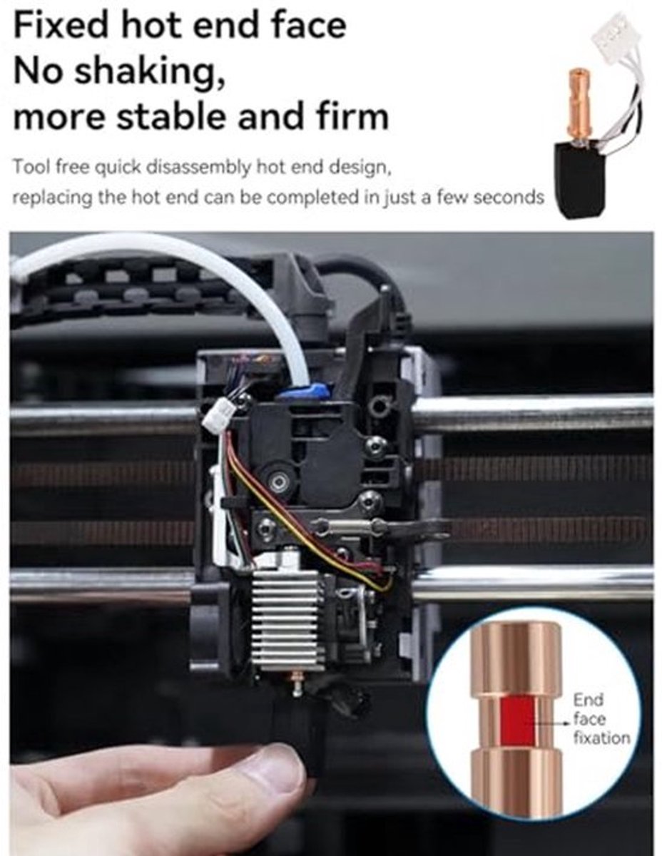 Keramisch Hotend Kit - Harde Stalen Mondstuk en 200k Thermistor - Geschikt voor Kobra S1, Kobra S1 Combo, ACE Pro 3D Printers