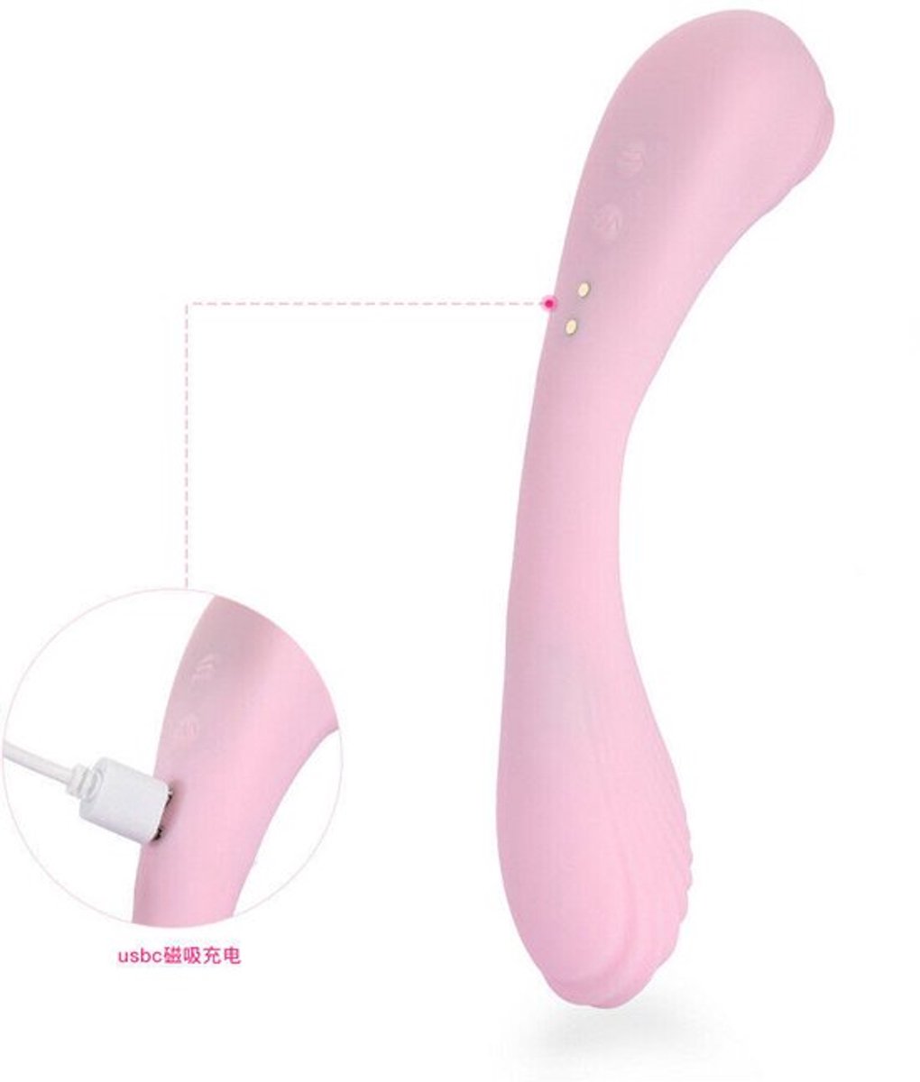 Vrouwen-Oraal-Dildo-Zuigen-Clitoris-Tepel-Buigen-Vibrator-G-Spot-Speelgoed-Massager