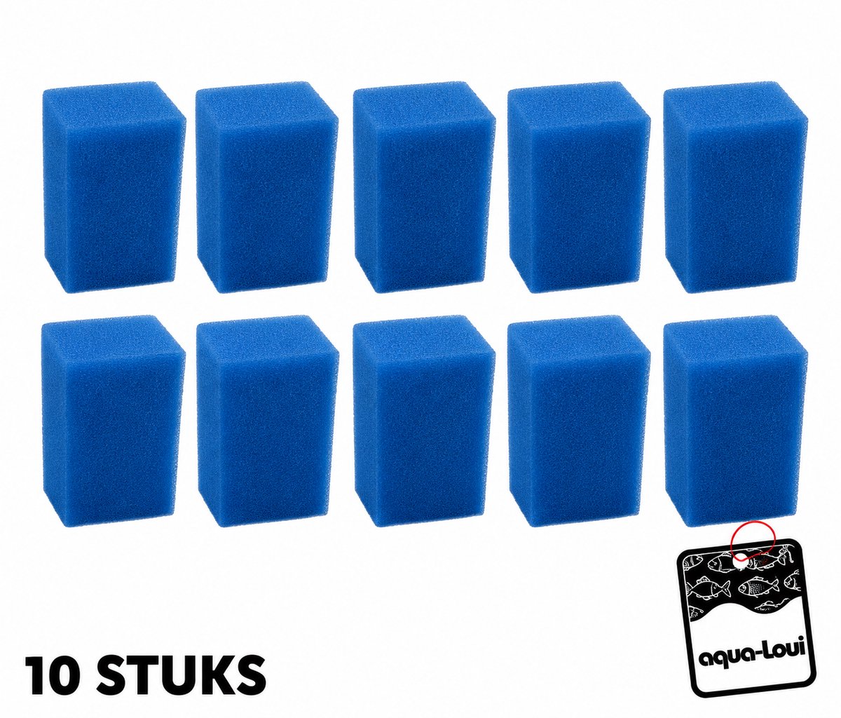 Aqua-Loui® - Filterspons Fijn - Geschikt voor Juwel One - Geschikt voor Bioflow One Intern filtersysteem - Aquarium - 10 stuks