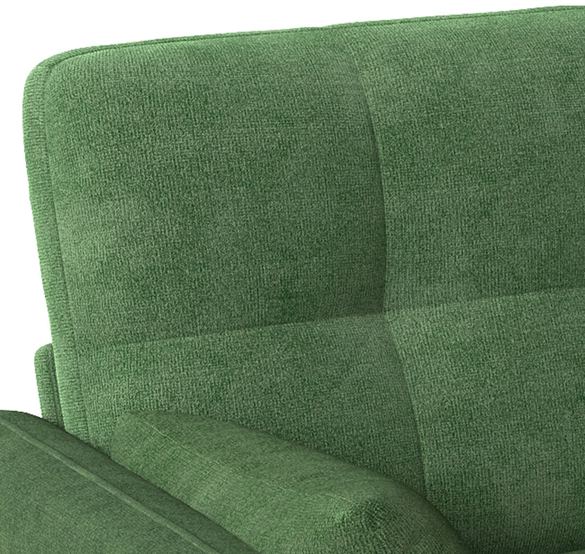 HAUSS SPOLE Zitbank - 2-Zits Sofa - Met 2 Kussens En Zijvak - Voor Woonkamer, Slaapkamer En Appartement - Chenille Groen