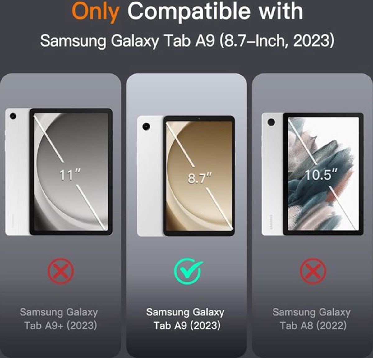 Geschikt voor Samsung Galaxy Tab A9 Leer Folio Zakelijk Tablethoesje - Rose Goud