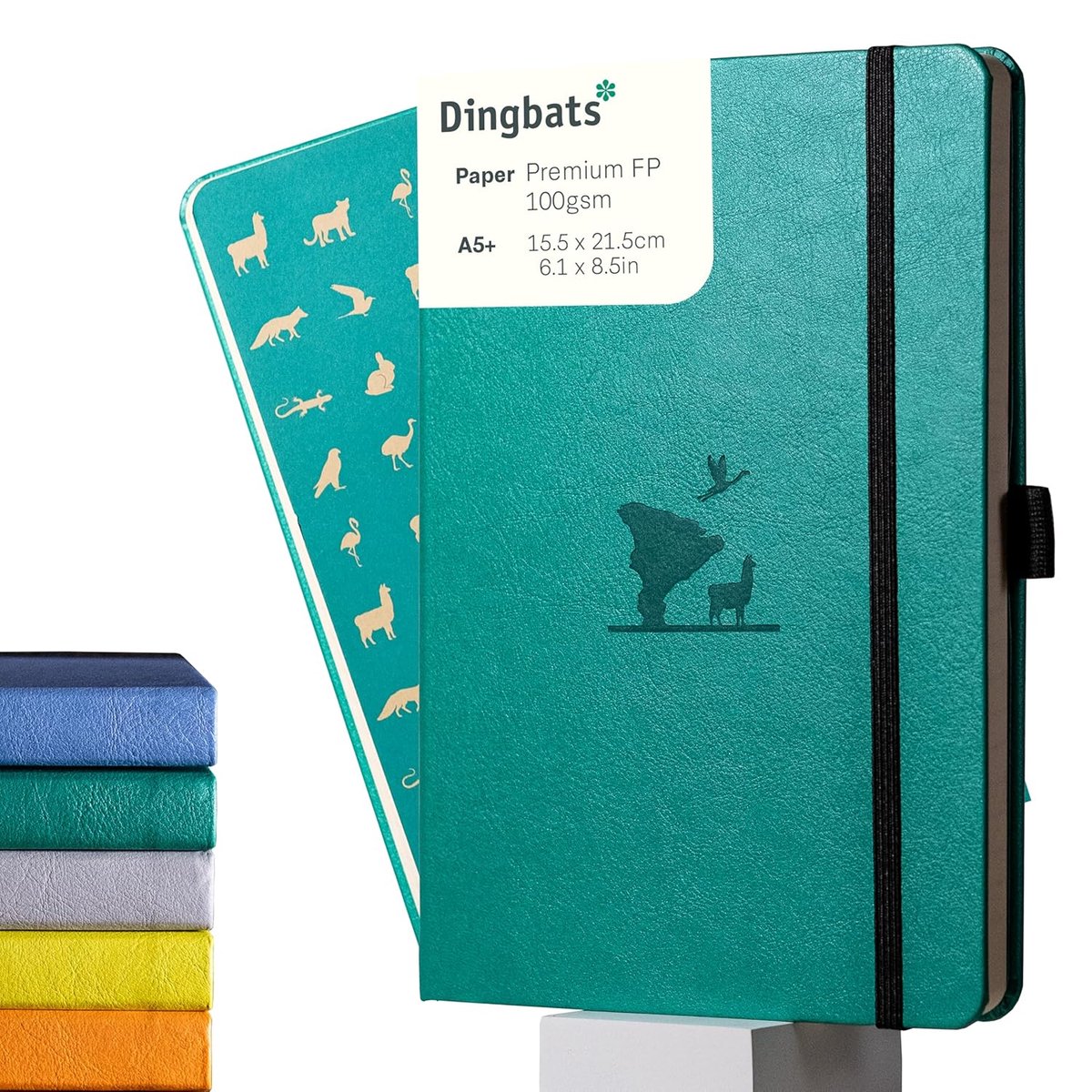 SnelShoppen - Dotted Notitieboek A5+ Emerald - Eco-vriendelijk Notitieboek voor School, Werk en Creatief Gebruik - Perfect voor Schrijven, Schetsen en