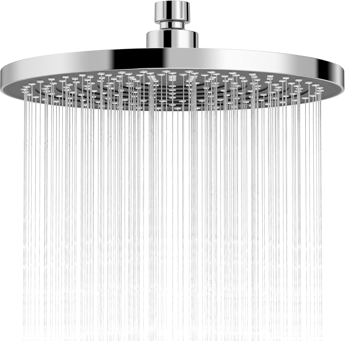 SnelShoppen - 10 Inch Ronde Douchekop - Regendouche - Verstelbare Hoofddouche - Waterbesparend met Anti-Kalksproeiers - Grote Inbouwdouchekop - Diamet