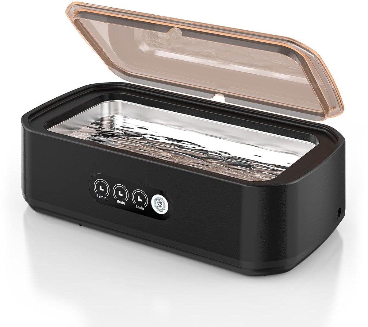 SnelShoppen - Ultrasonic Cleaner 650 ml, 48 kHz Ultrasoonreiniger voor Brillen, Sieraden, Kunstgebitten, 360° Diepe Reiniging met One-Touch Bediening
